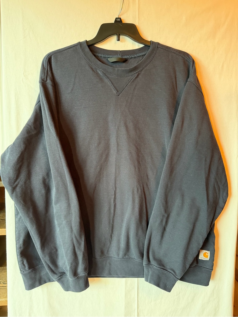Carhartt Men's Navy Blue Crewneck Sweatshirt